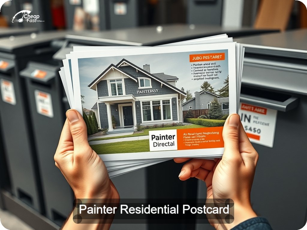 Painter Residential Postcard Sample 10 · 6.5" x 9" design sample