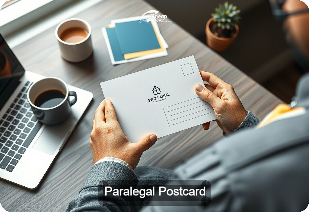 Paralegal Postcard Sample 05 · 4" x 6" design sample