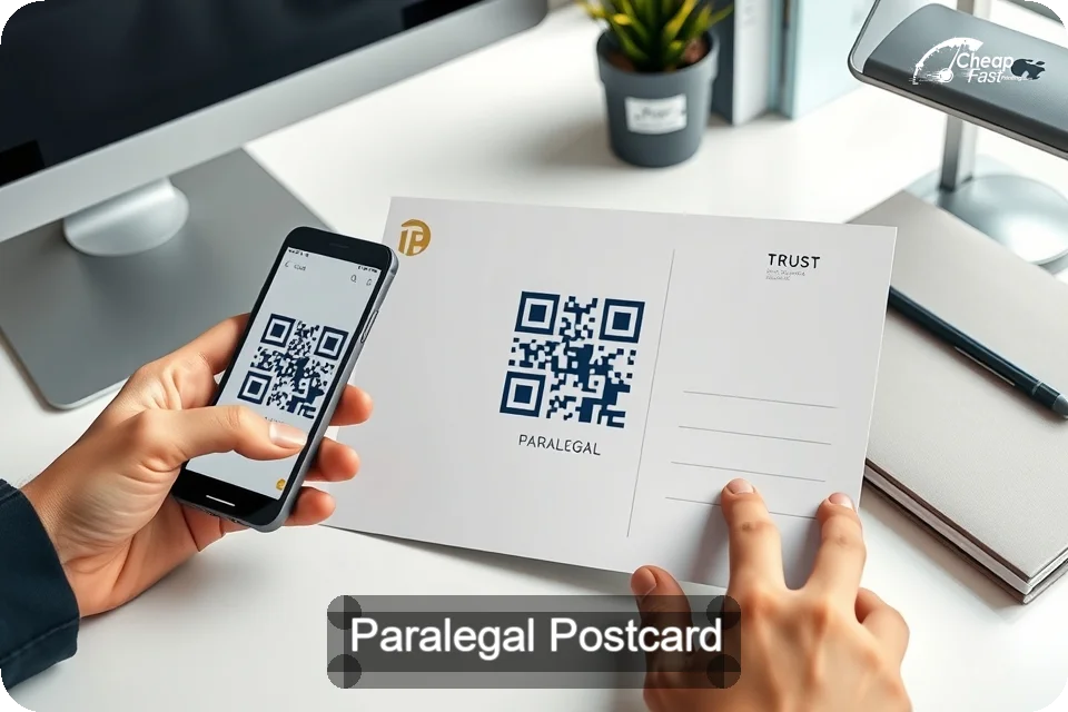Paralegal Postcard Sample 07 · 6" x 9" design sample