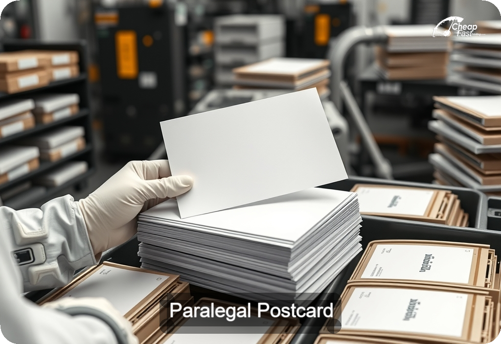 Paralegal Postcard Sample 08 · 6" x 11" design sample