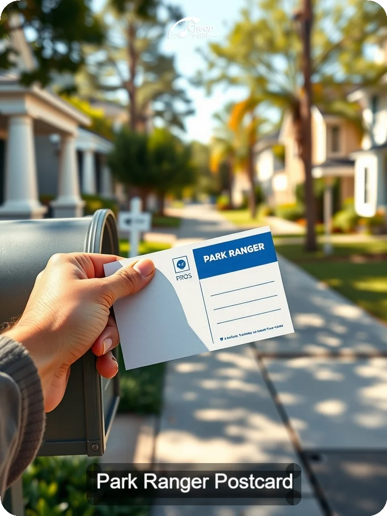 Park Ranger Postcard Sample 03 · 5" x 7" design sample