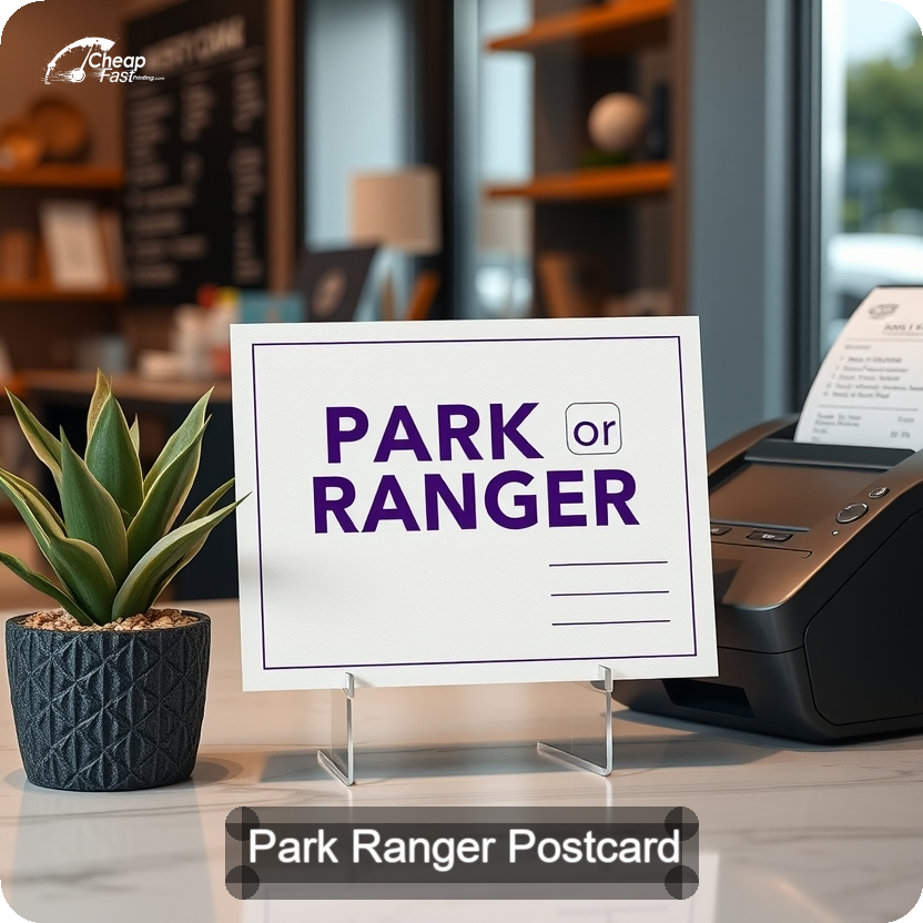 Park Ranger Postcard Sample 06 · 5" x 5" design sample