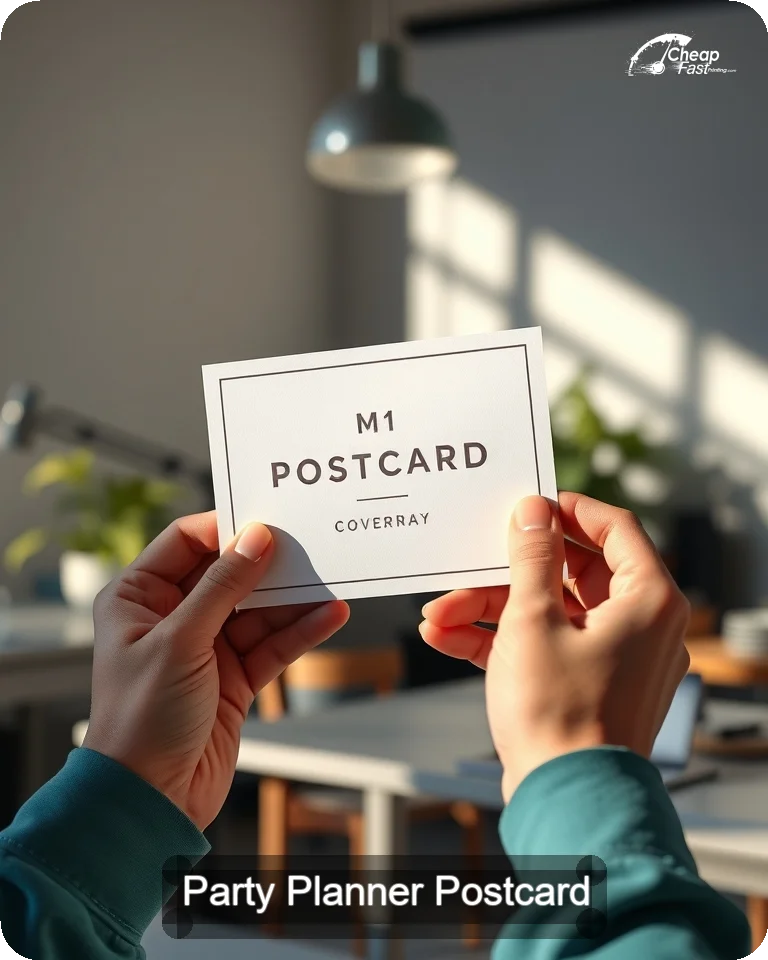 Party Planner Postcard Sample 05 · 4.25" x 5.5" design sample