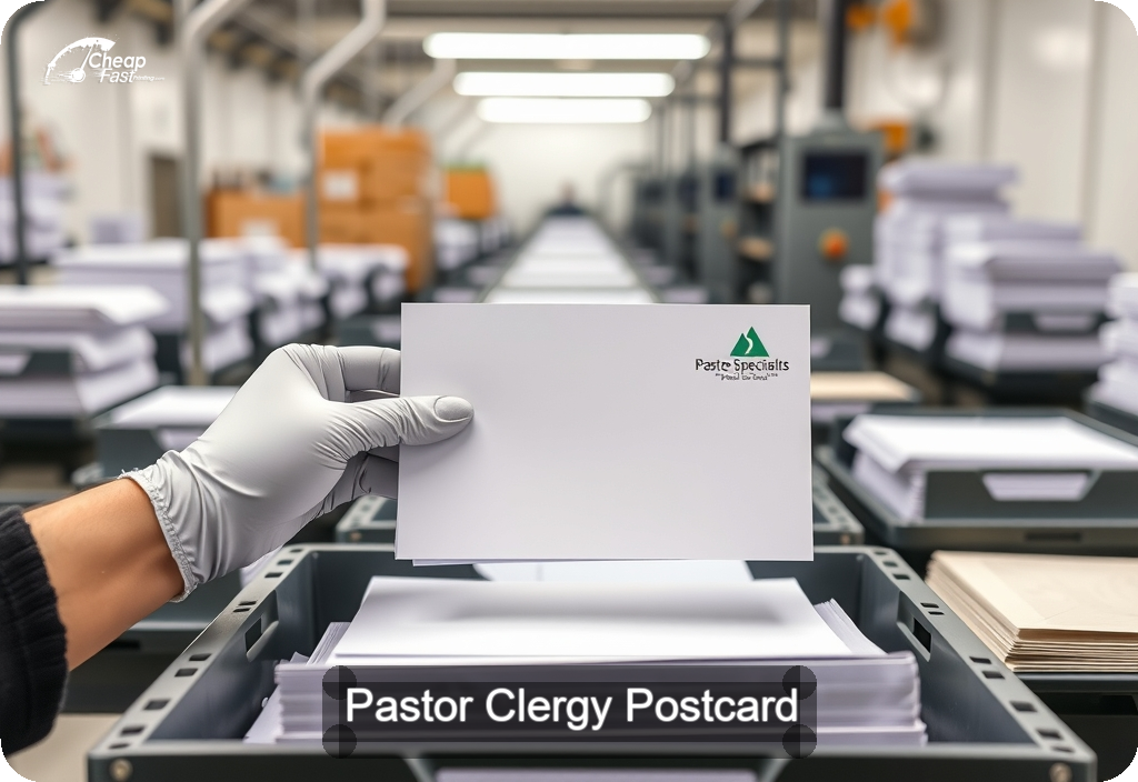 Pastor Clergy Postcard Sample 08 · 6" x 11" design sample