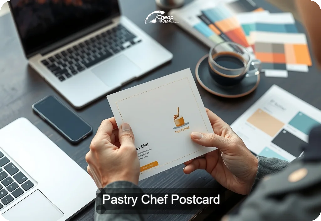 Pastry Chef Postcard Sample 04 · 4" x 6" design sample