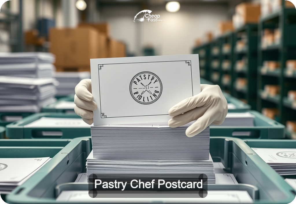 Pastry Chef Postcard Sample 07 · 6" x 11" design sample