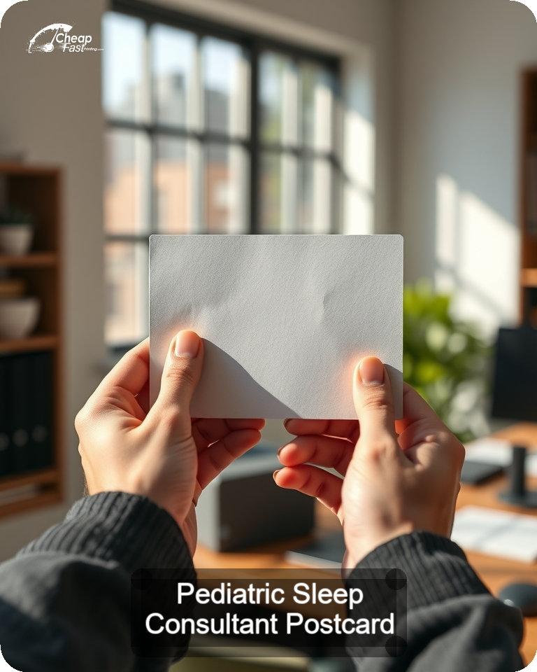 Pediatric Sleep Consultant Postcard Sample 01 · 4.25" x 5.5" design sample