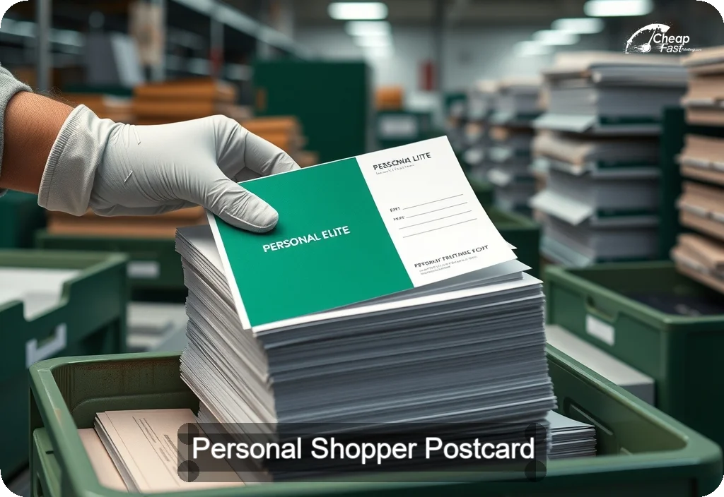 Personal Shopper Postcard Sample 07 · 6" x 11" design sample