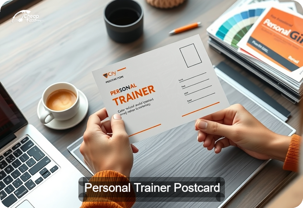 Personal Trainer Postcard Sample 01 · 4" x 6" design sample