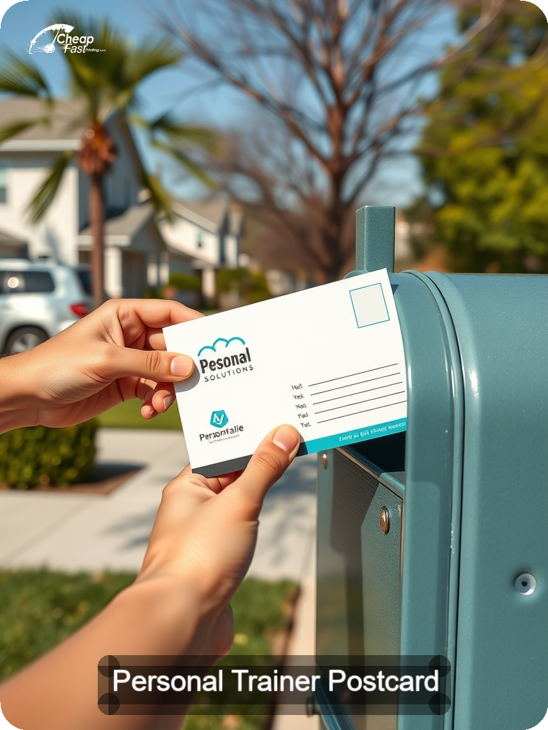 Personal Trainer Postcard Sample 02 · 5" x 7" design sample