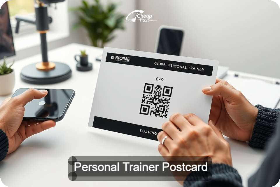 Personal Trainer Postcard Sample 03 · 6" x 9" design sample