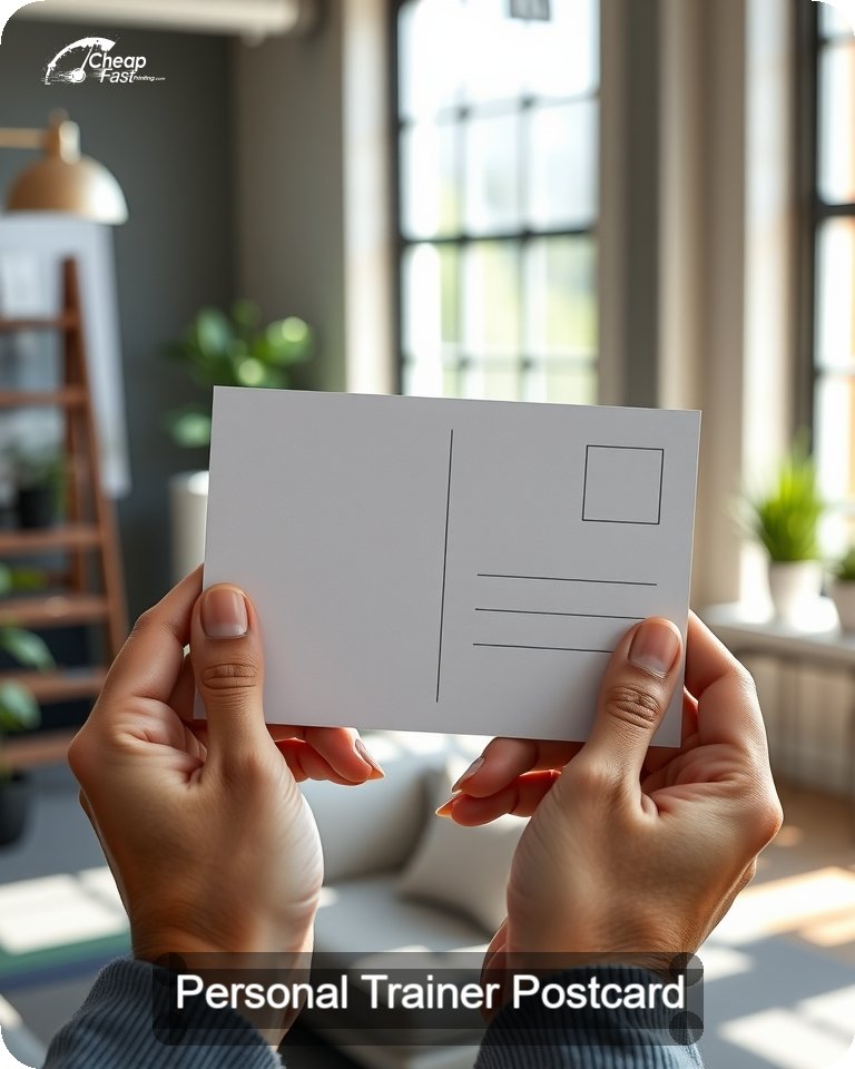 Personal Trainer Postcard Sample 06 · 4.25" x 5.5" design sample