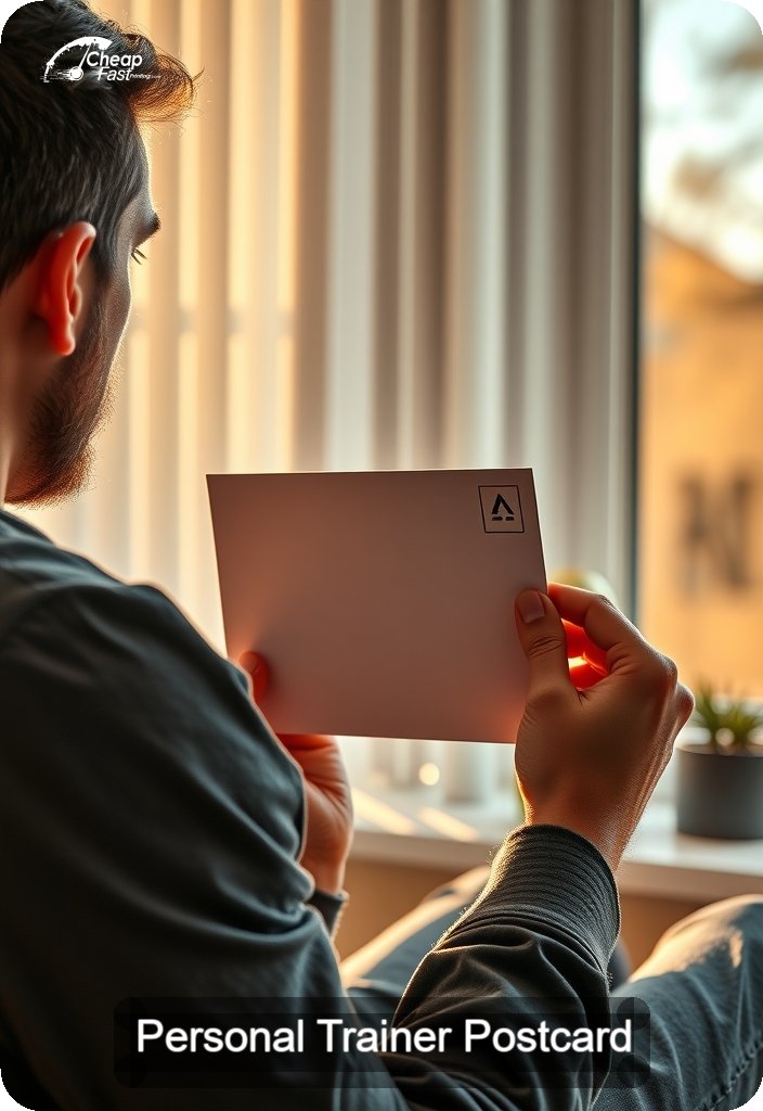 Personal Trainer Postcard Sample 08 · 4.5" x 6.5" design sample