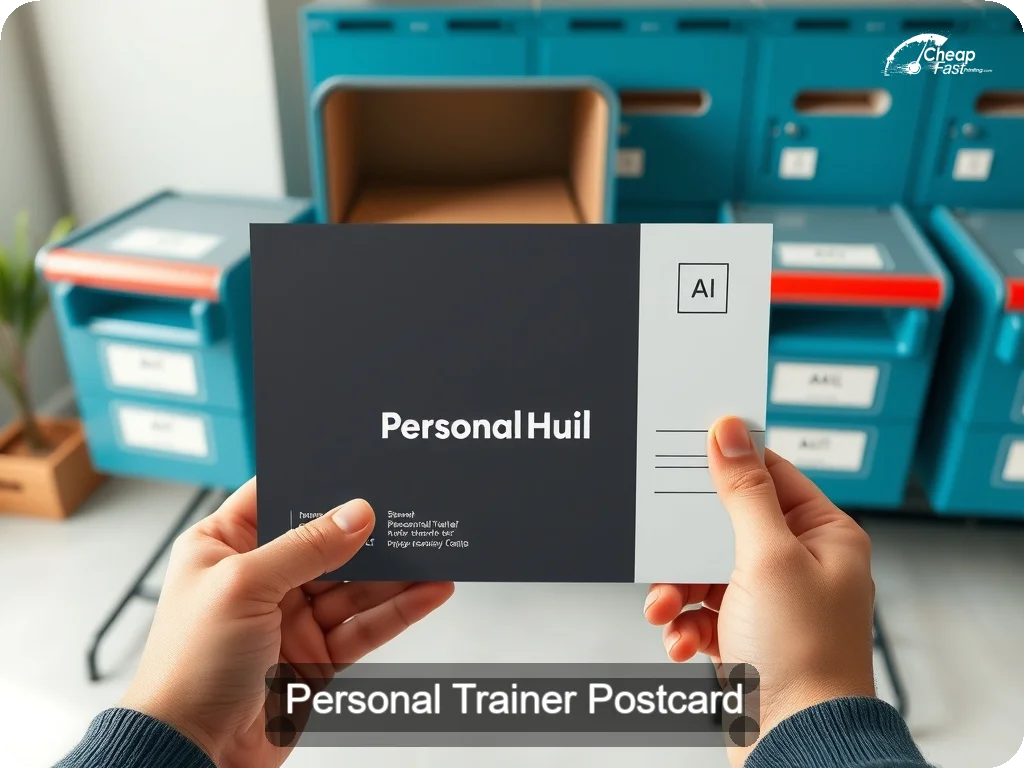 Personal Trainer Postcard Sample 09 · 6.5" x 9" design sample