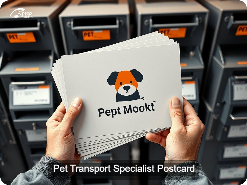 Pet Transport Specialist Postcard Sample 09 · 6.5" x 9" design sample