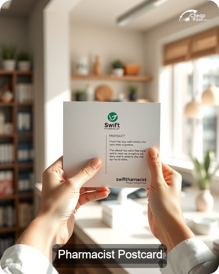 Pharmacist Postcard Sample 10 · 4.25" x 5.5" design sample