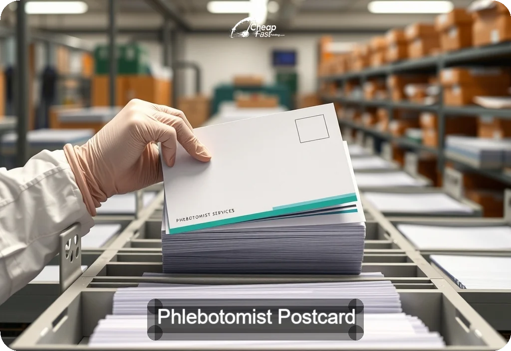 Phlebotomist Postcard Sample 03 · 6" x 11" design sample