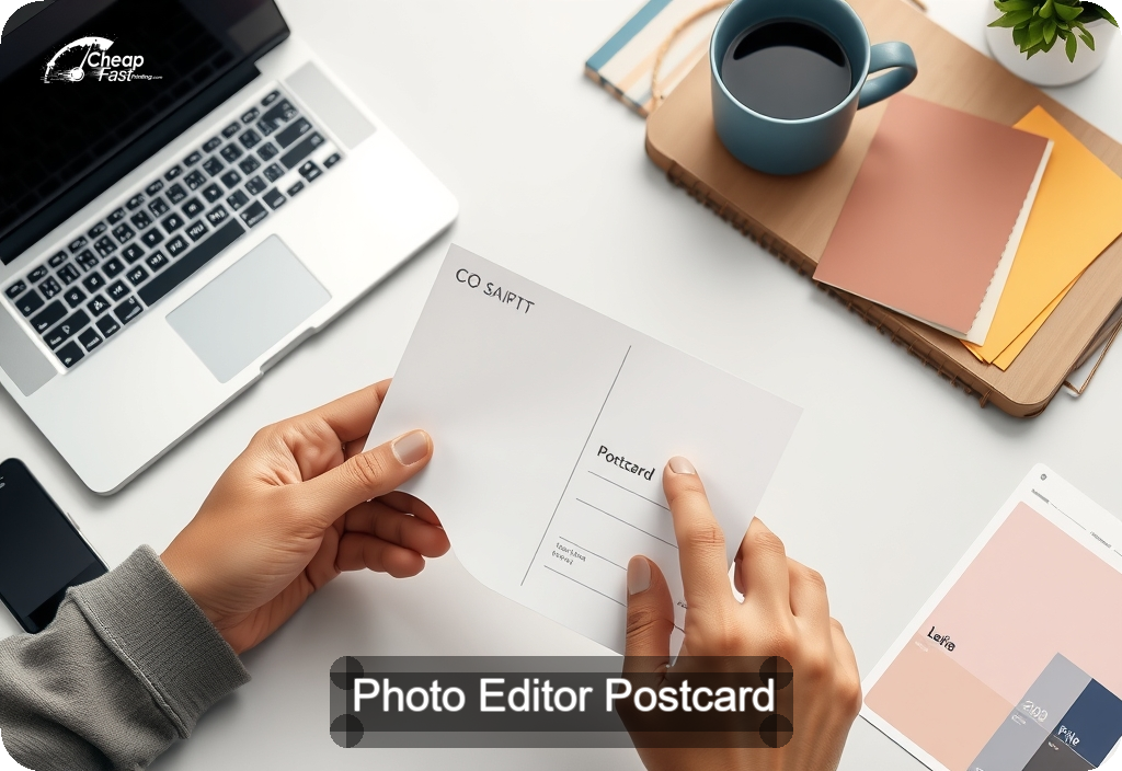 Photo Editor Postcard Sample 05 · 4" x 6" design sample