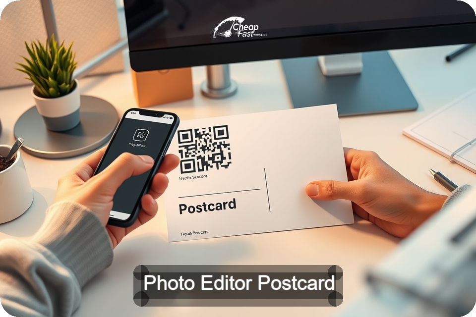 Photo Editor Postcard Sample 07 · 6" x 9" design sample