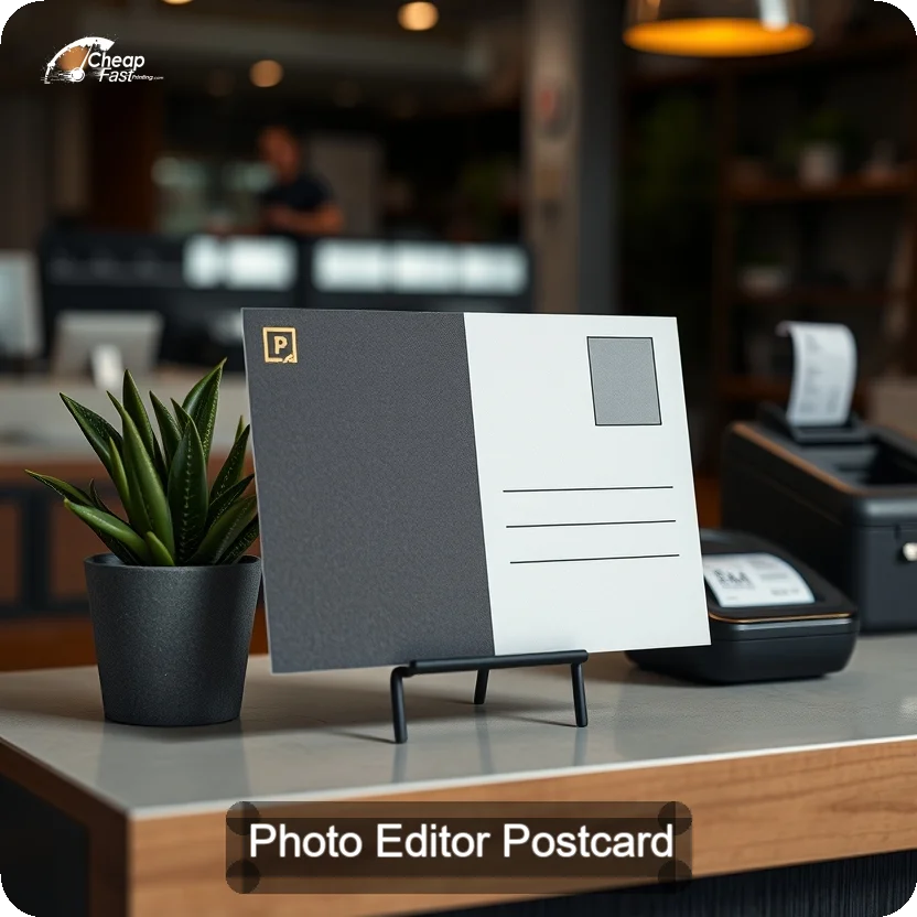 Photo Editor Postcard Sample 09 · 5" x 5" design sample