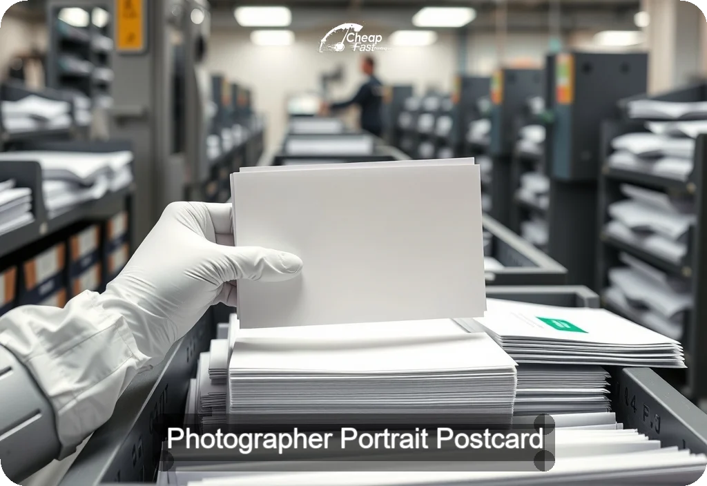 Photographer Portrait Postcard Sample 09 · 6" x 11" design sample