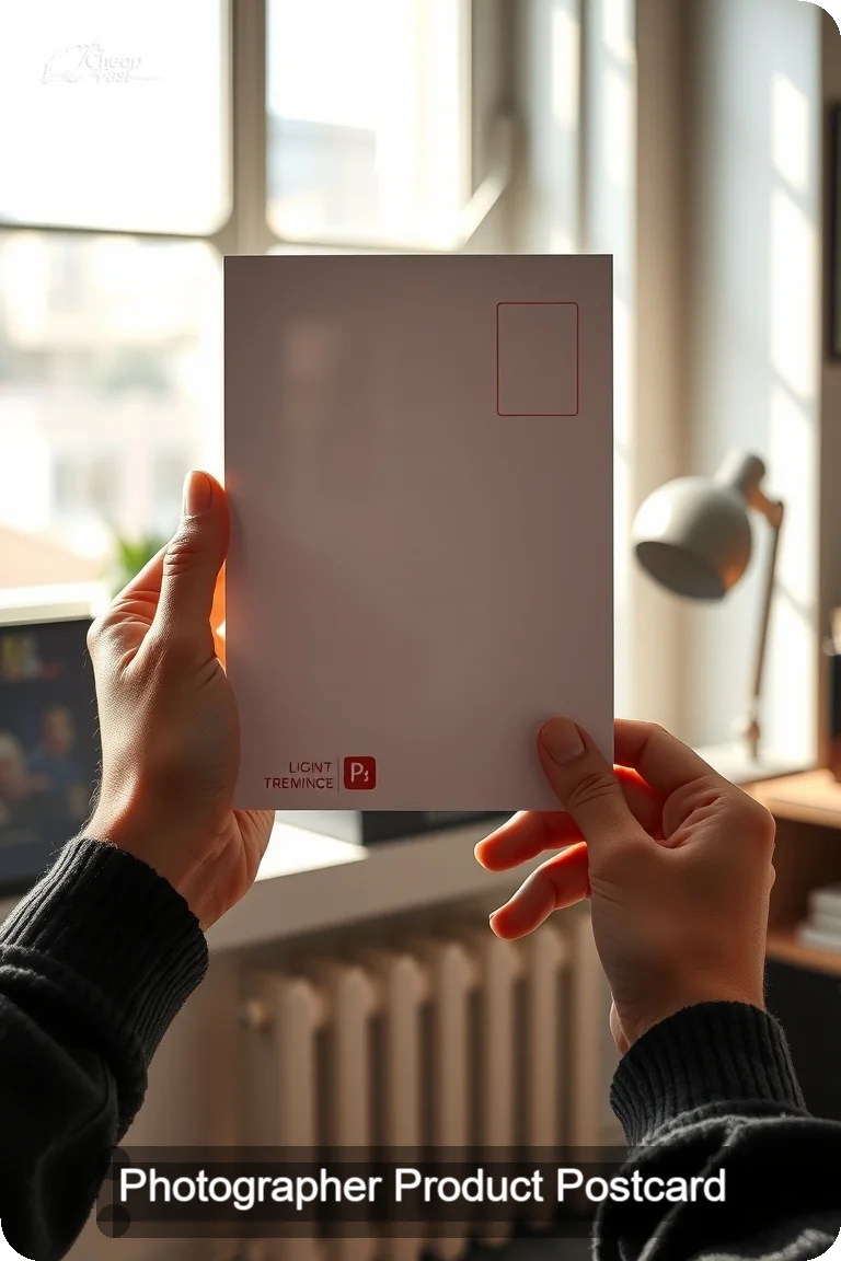 Photographer Product Postcard Sample 01 · 4.5" x 11" design sample