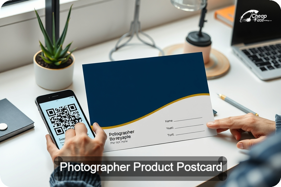 Photographer Product Postcard Sample 04 · 6" x 9" design sample
