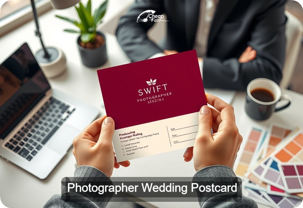 Photographer Wedding Postcard Sample 05 · 4" x 6" design sample