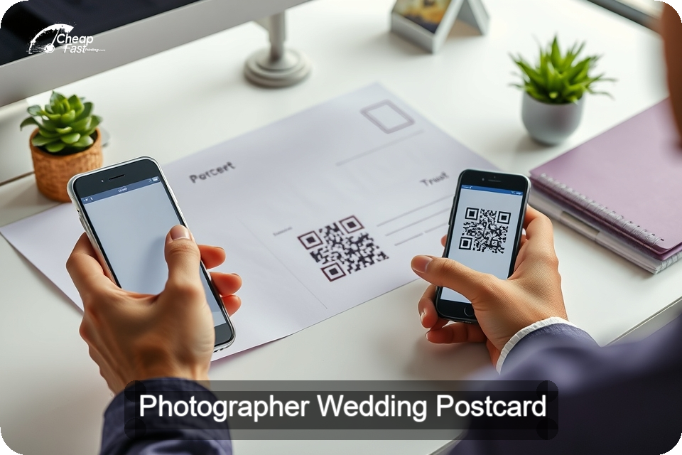 Photographer Wedding Postcard Sample 07 · 6" x 9" design sample