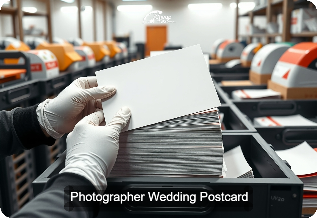Photographer Wedding Postcard Sample 08 · 6" x 11" design sample