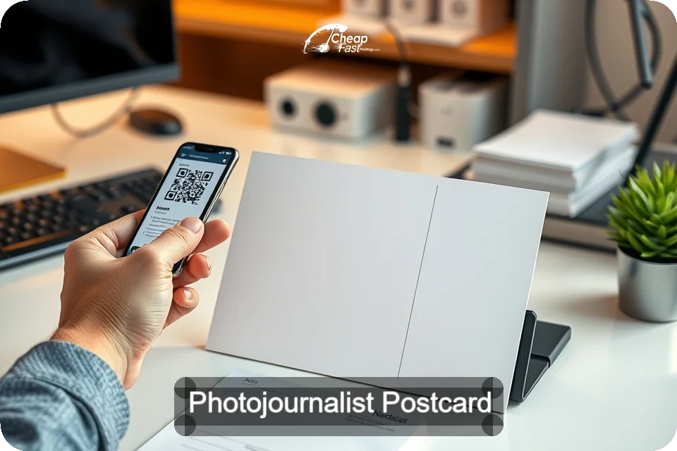 Photojournalist Postcard Sample 06 · 6" x 9" design sample