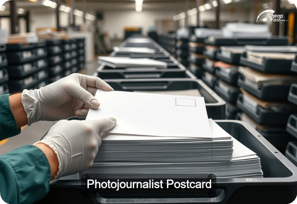 Photojournalist Postcard Sample 07 · 6" x 11" design sample