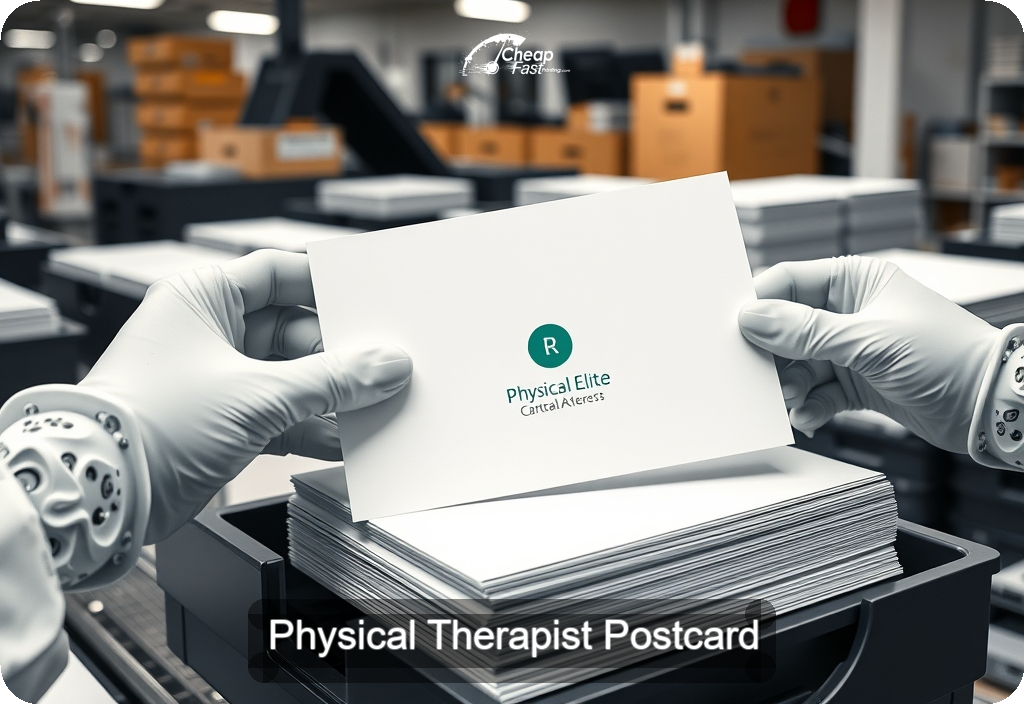 Physical Therapist Postcard Sample 07 · 6" x 11" design sample