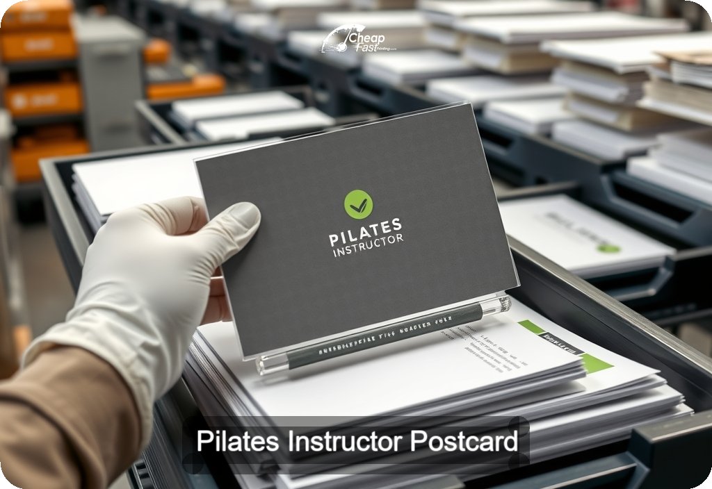Pilates Instructor Postcard Sample 02 · 6" x 11" design sample