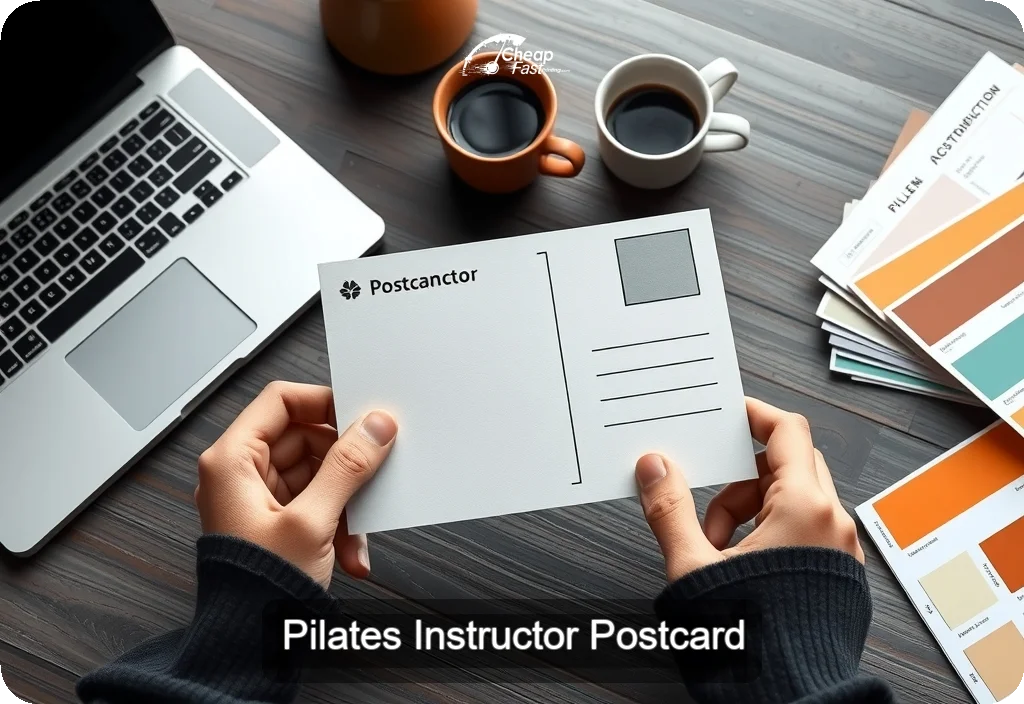 Pilates Instructor Postcard Sample 09 · 4" x 6" design sample