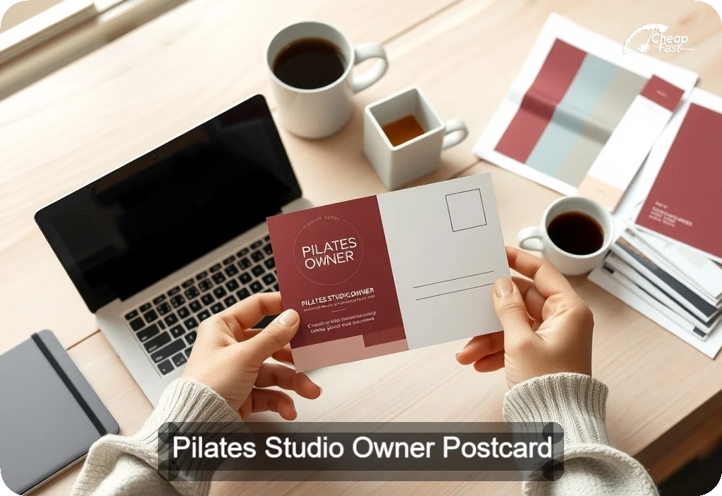 Pilates Studio Owner Postcard Sample 07 · 4" x 6" design sample