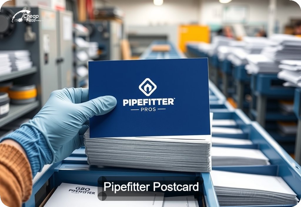 Pipefitter Postcard Sample 01 · 6" x 11" design sample