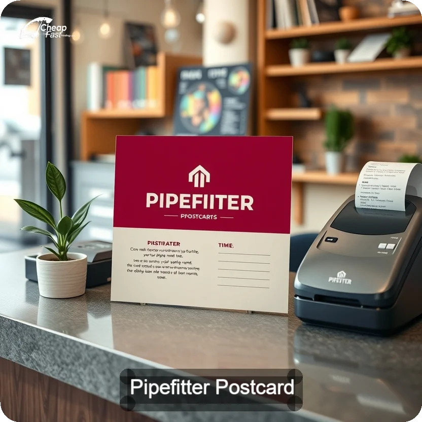 Pipefitter Postcard Sample 02 · 5" x 5" design sample