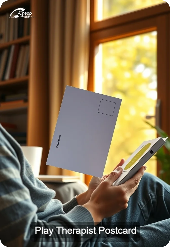 Play Therapist Postcard Sample 05 · 4.5" x 6.5" design sample