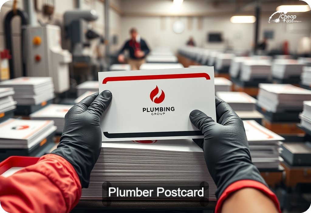 Plumber Postcard Sample 09 · 6" x 11" design sample