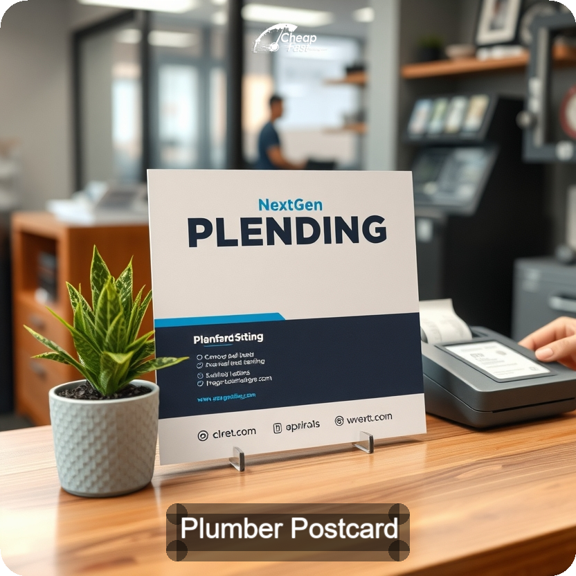 Plumber Postcard Sample 10 · 5" x 5" design sample