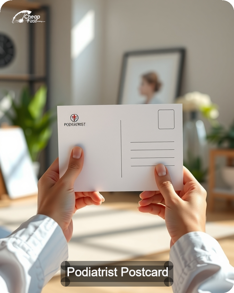 Podiatrist Postcard Sample 02 · 4.25" x 5.5" design sample