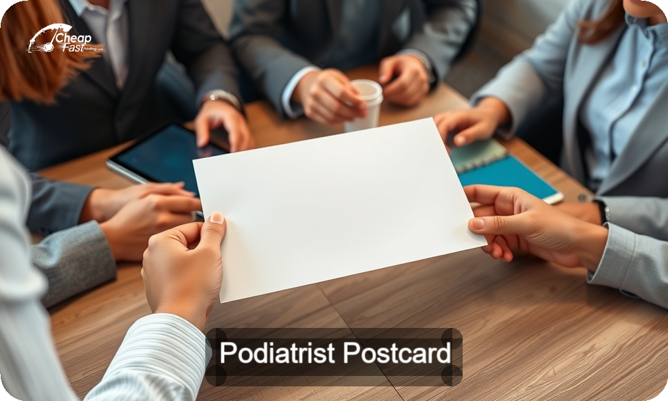 Podiatrist Postcard Sample 03 · 4" x 9" design sample
