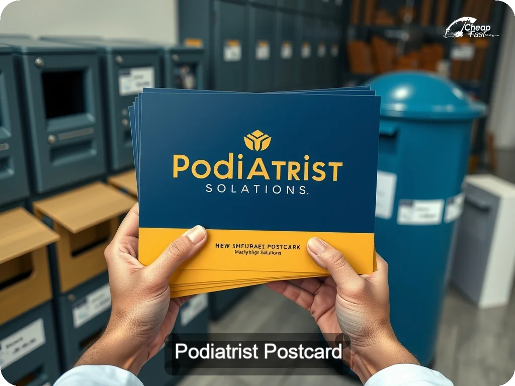 Podiatrist Postcard Sample 05 · 6.5" x 9" design sample