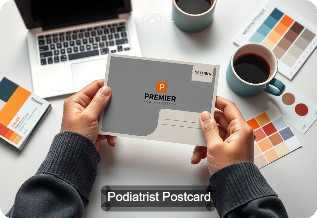 Podiatrist Postcard Sample 07 · 4" x 6" design sample