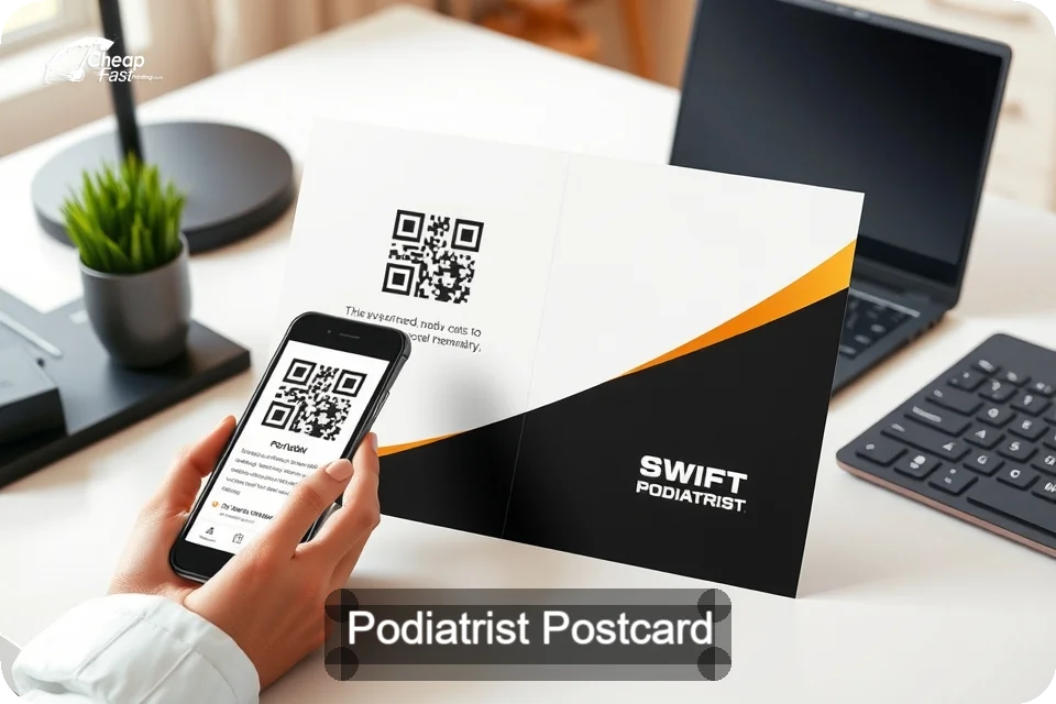 Podiatrist Postcard Sample 09 · 6" x 9" design sample