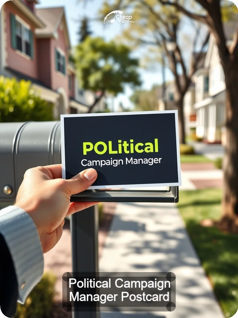 Political Campaign Manager Postcard Sample 02 · 5" x 7" design sample