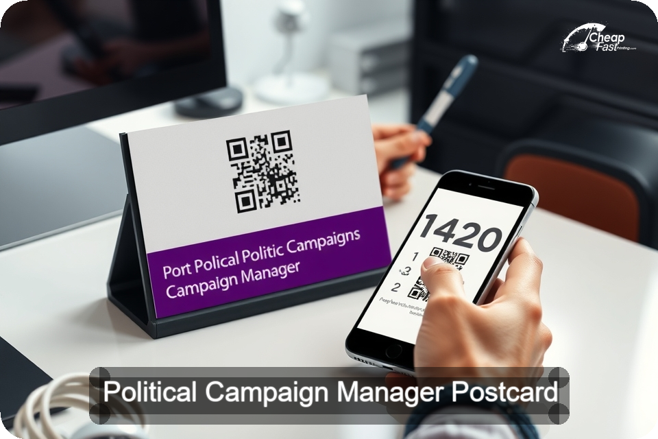 Political Campaign Manager Postcard Sample 03 · 6" x 9" design sample