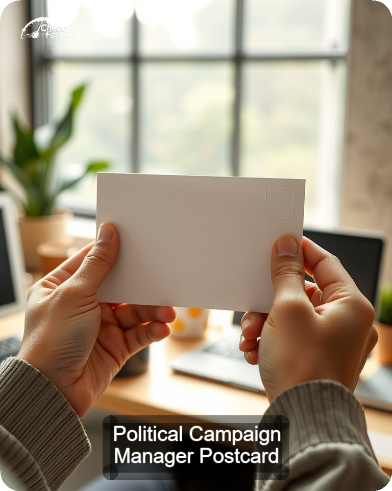 Political Campaign Manager Postcard Sample 06 · 4.25" x 5.5" design sample