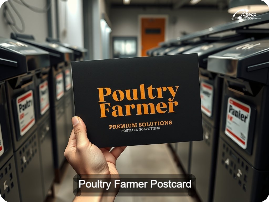 Poultry Farmer Postcard Sample 05 · 6.5" x 9" design sample